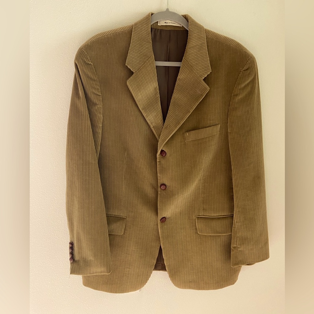 Ralph Lauren Men’s Brown/Khaki Vintage Corduroy Blazer/Sport Coat 42R